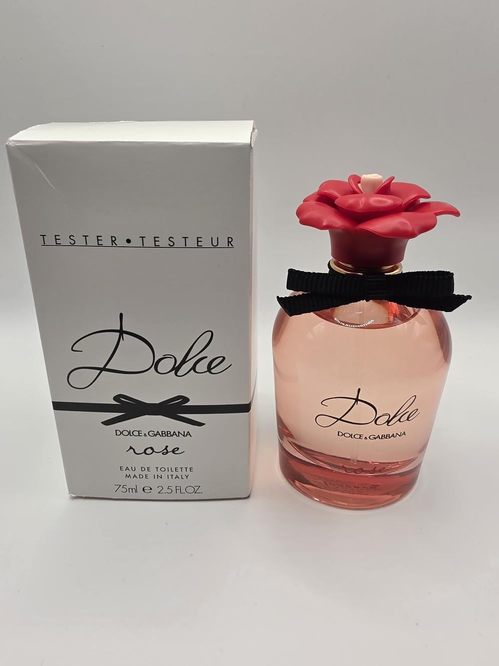 Dolce & Gabbana White Fragrance Box with Black Text